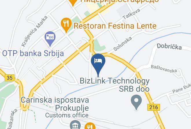 Toplica District - Caffe Luna Maps