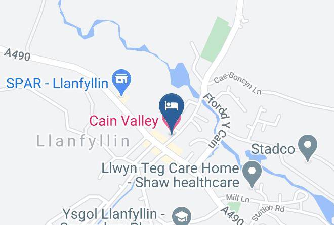 Powys - Cain Valley Hotel Maps