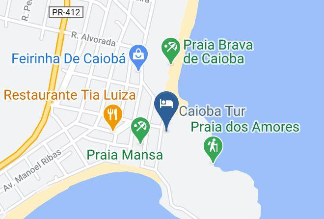 Matinhos - Caioba Praia Hotel Maps
