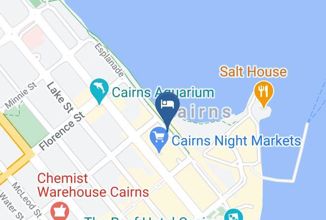 Cairns - Cairns Waterfront Backpackers Maps