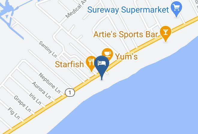 Jefferson Par - Cajun Tide Beach Resort Maps