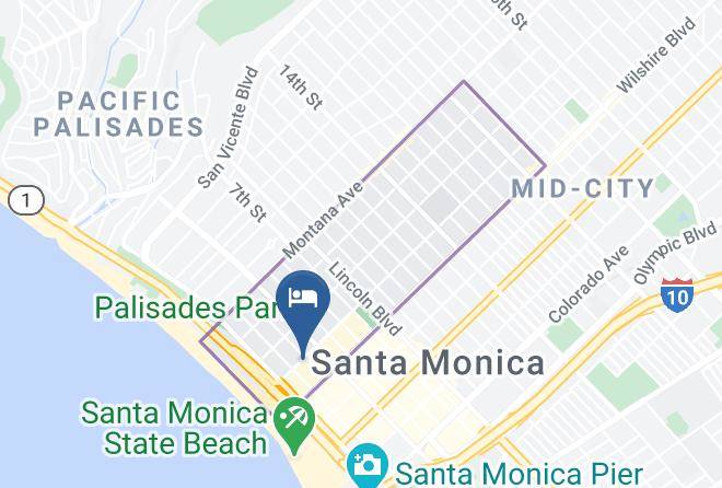 Los Angeles - Cal Mar Hotel Suites Maps