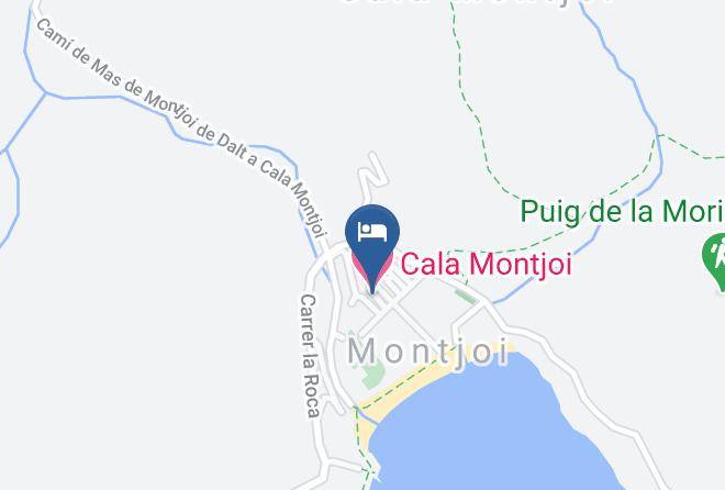 Cala Montjoi Map