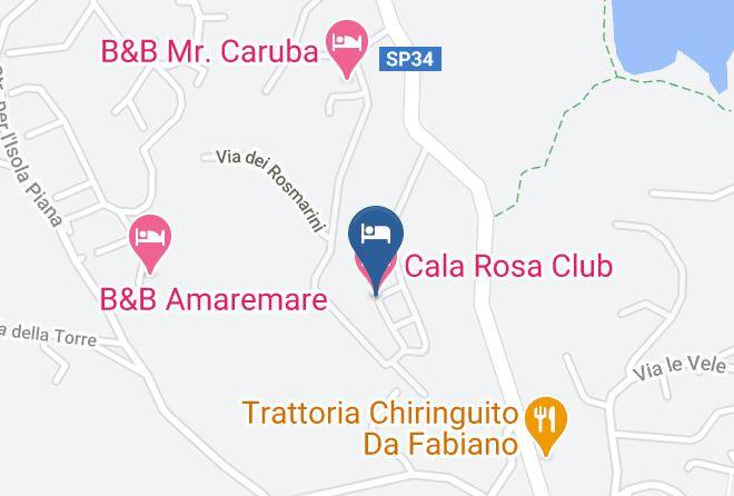 Cala Rosa Club Hotel Map
