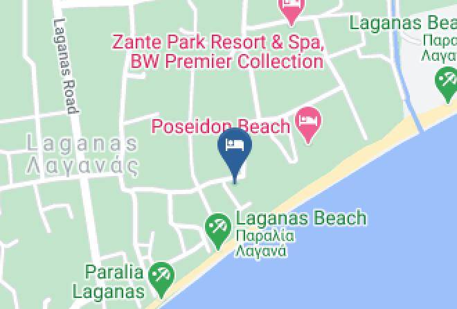 Zakinthos - California Beach Hotel Maps
