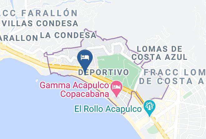 Acapulco De Juarez - Calinda Beach Acapulco Maps