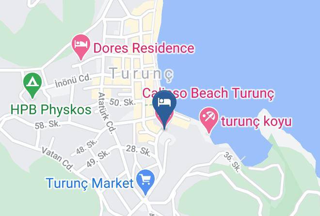 Turunc - Calipso Beach Turunc Hotel Maps