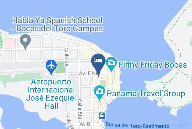 Bocas Del Toro - Calipso Bocas Town B&b Maps
