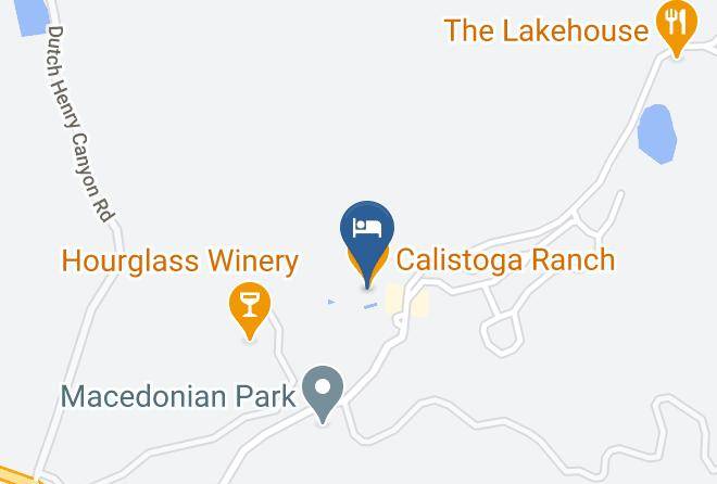Napa - Calistoga Ranch Auberge Resorts Collection Maps