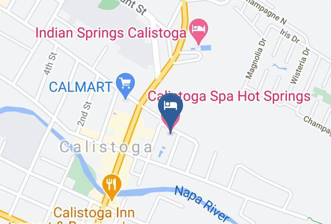 Napa - Calistoga Spa Hot Springs Maps