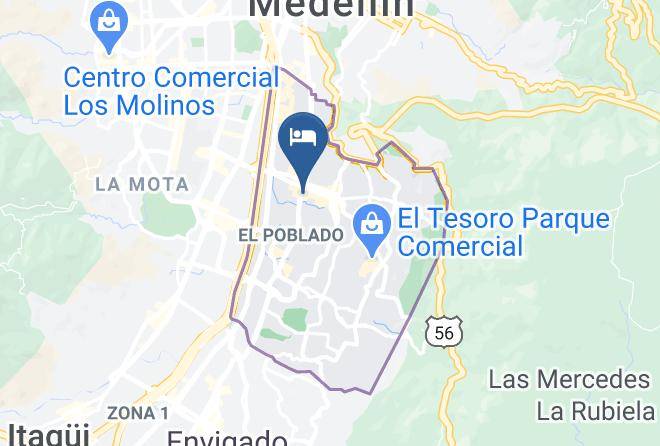 Medellin - Calle 8 Suites Maps