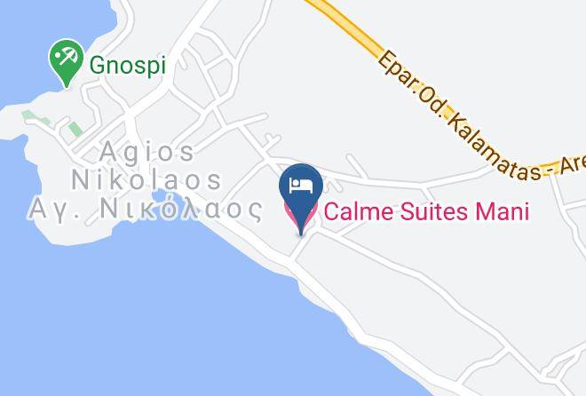 Calme Suites Mani Map