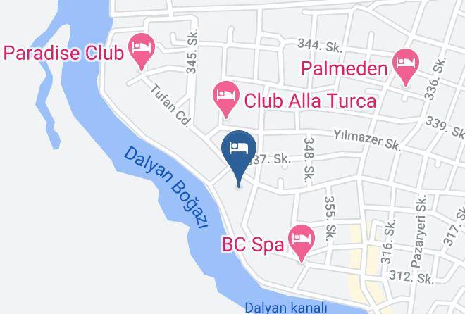 Ortaca - Turay Hotel Maps