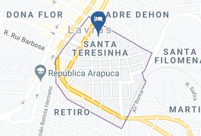 Lavras - Cama & Cafe Hotel Maps