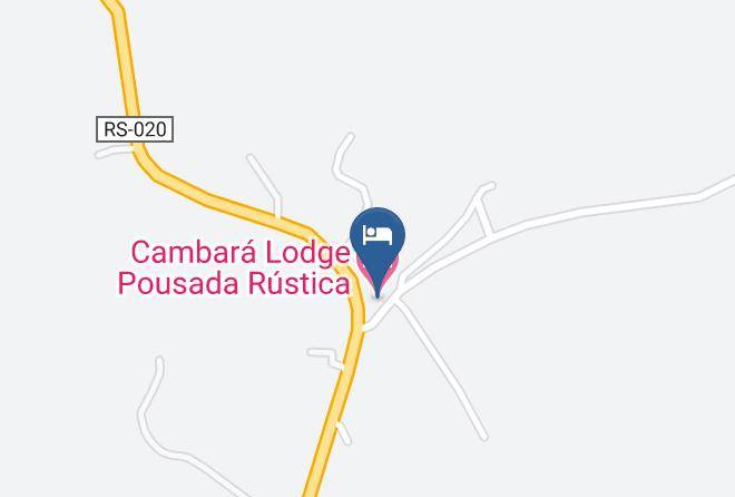 Cambara Lodge Pousada Rustica Mapa
 - Rio Grande Do Sul - Cambara Do Sul