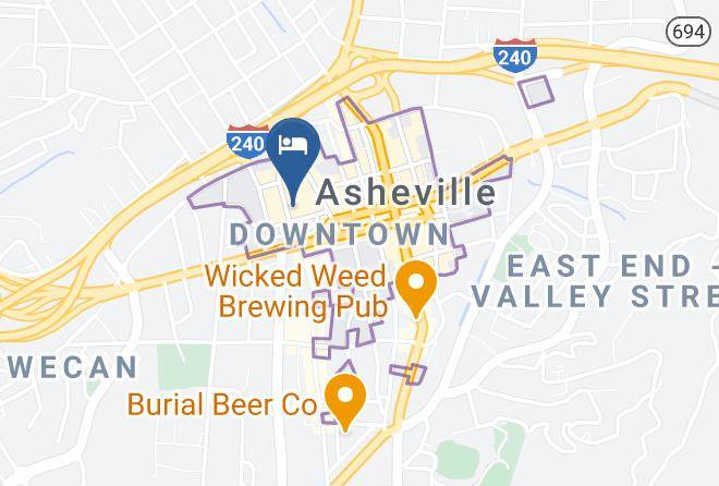 Cambria Hotel Downtown Asheville Map
