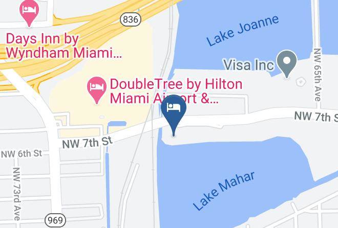 Miami Dade - Cambria Hotel Miami Airport Blue Lagoon Maps