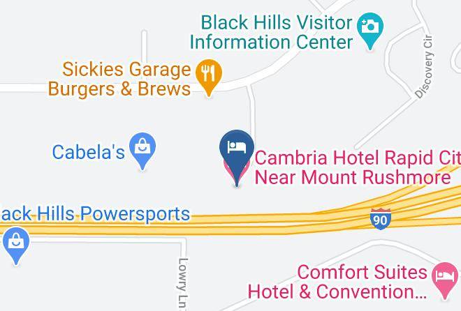 Pennington - Cambria Hotel Rapid City Near Mount Rushmore Maps