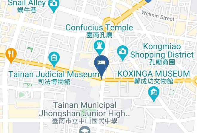 West Central District Tainanfucius Temple Shopping Area - Cambridge Confucius Inn Maps