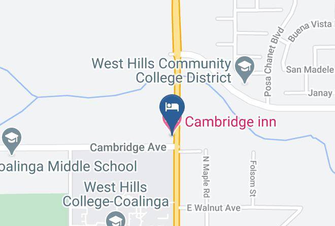 Fresno - Cambridge Inn Motel Maps