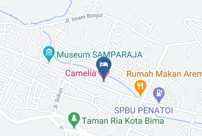 Kota Bima - Camelia Hotel Maps