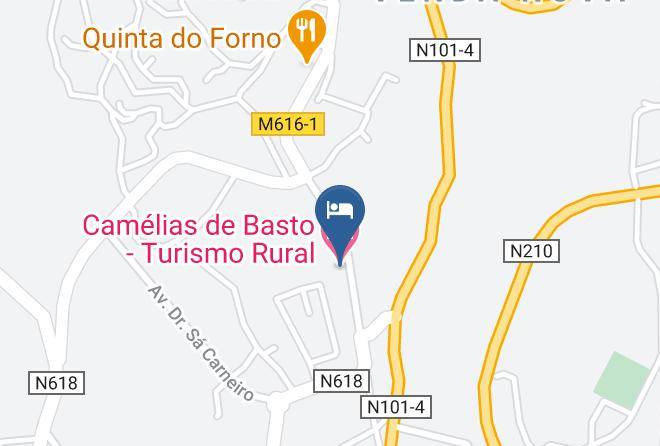 Celorico De Basto - Camelias De Basto Turismo Rural Maps