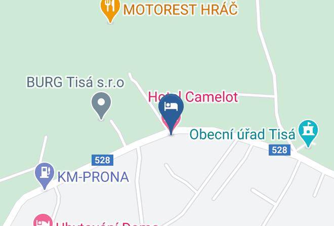 Usti Nad Labem - Camelot Hotel Maps