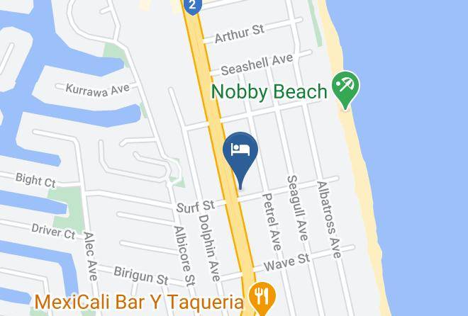 Gold Coast - Camelot Motel Maps