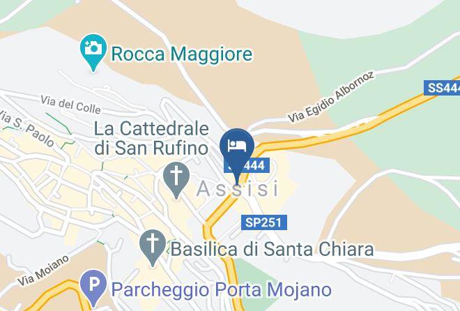 Camere Gambacorta Assisi Map