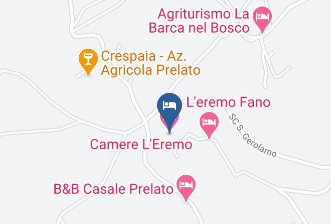 Pesaro And Urbino - Camere L'eremo Maps