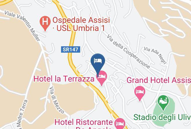 Perugia - Camere La Mimosa Maps