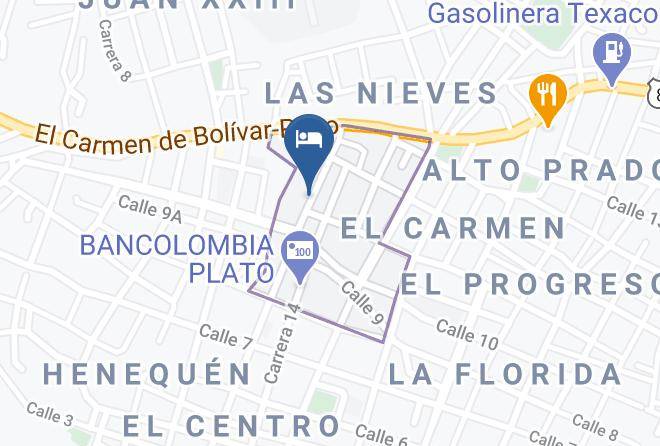 Plato - Camila Hotel Plato Maps