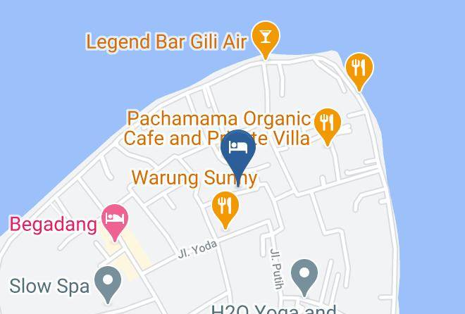 North Lombok Regency - Camilla Resort Gili Air Maps