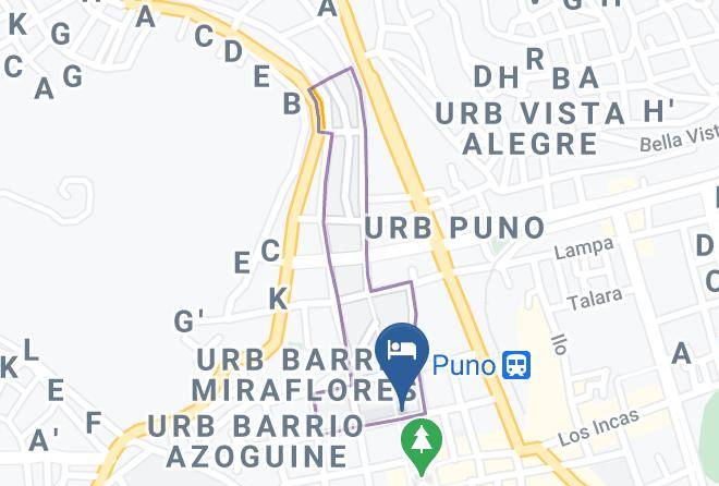 Puno - Camino Real Turistico Hotel Maps