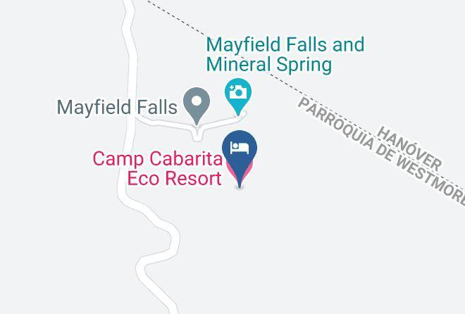 Camp Cabarita Eco Resort Map - Jamaica - Westmoreland