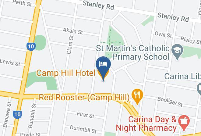 Brisbane - Camp Hill Hotel Maps