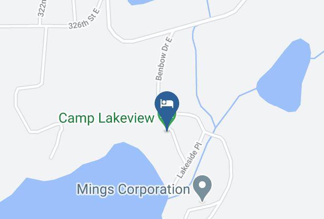 Camp Lakeview Harita - Washington - Pierce