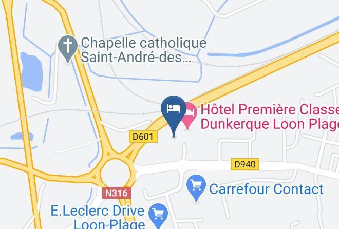 Nord - Hotel Restaurant Campanile Loon Plage Maps
