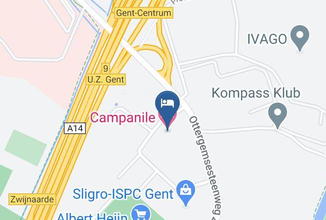 East Flanders - Campanile Gent Gand Maps