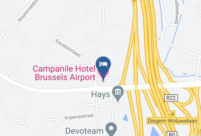 Flemish Brabant - Campanile Hotel Brussels Airport Maps