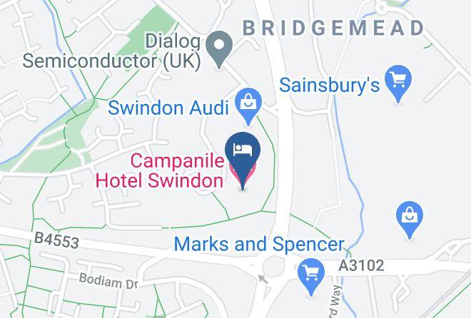 Swindon - Campanile Hotel Swindon Maps
