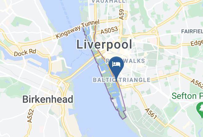 Campanile Liverpool Queens Dock Map