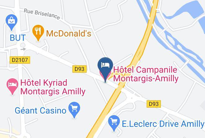 Loiret - Hotel Campanile Montargis Amilly Maps