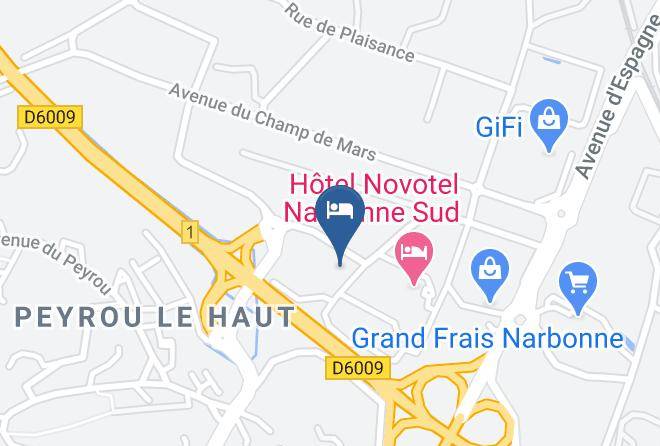 Campanile Narbonne Map