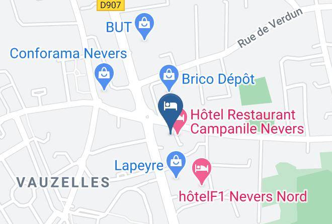 Nievre - Campanile Nevers Nord Varennes Vauzelles Maps