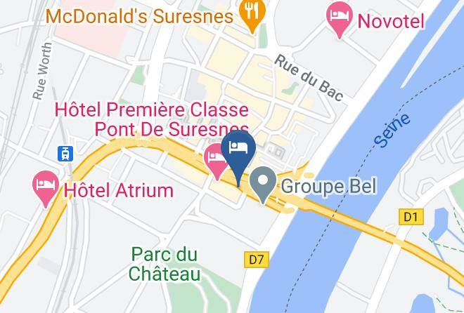 Hauts De Seine - Campanile Paris Ouest Pont De Suresnes Maps
