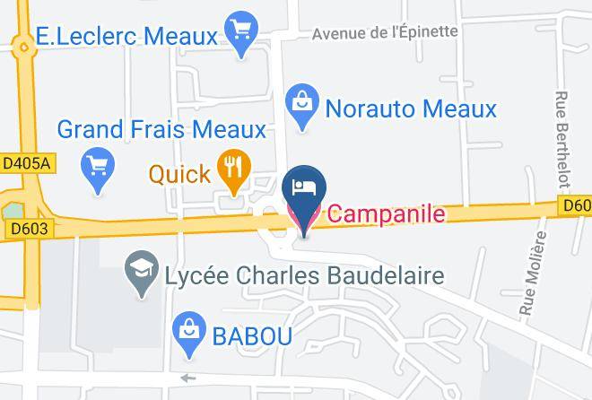 Seine Et Marne - Hotel Campanile Meaux Maps