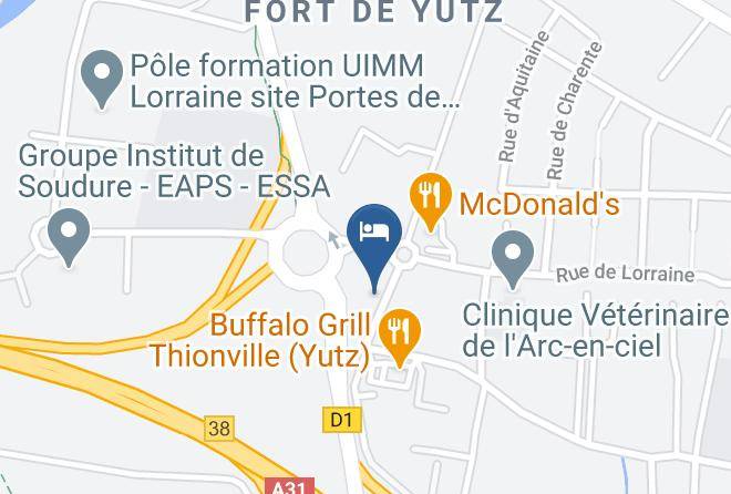 Moselle - Campanile Thionville Yutz Maps