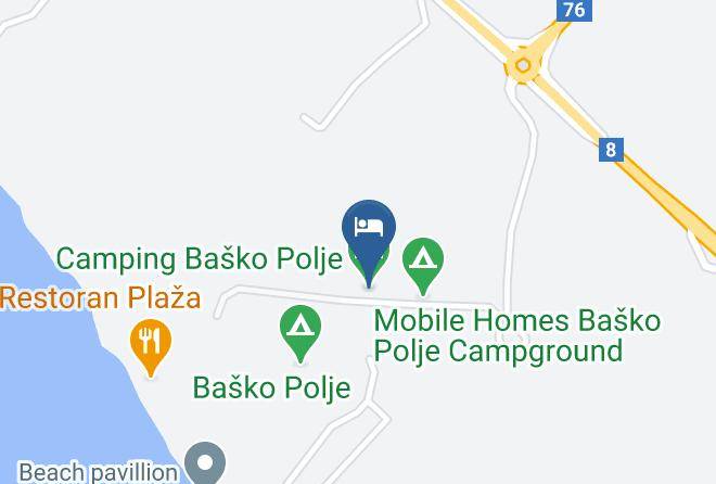Mobile Homes Adriatic Kampovi Basko Polje Map