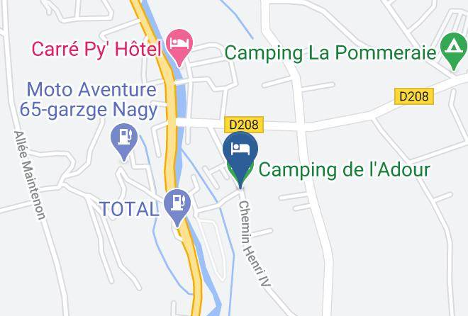 Hautes Pyrenees - Camping De L'adour Maps